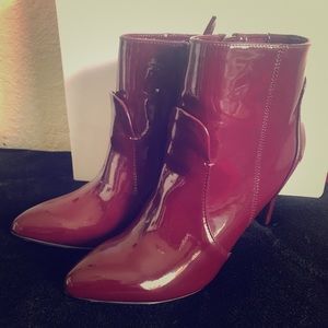 Burgundy Ankle Booties
